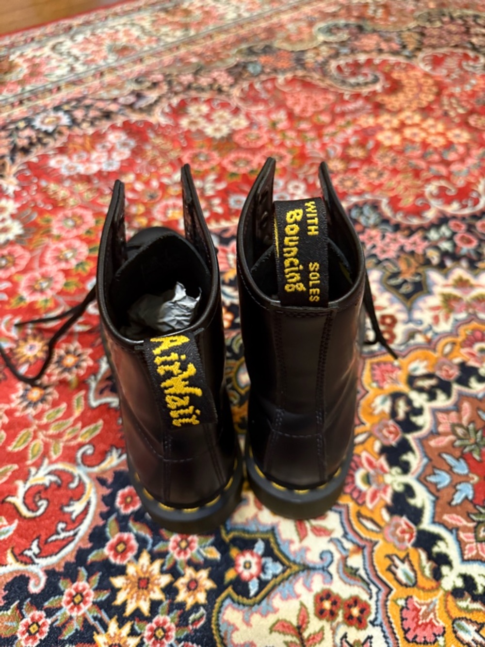 Dr. Martens 1460 W Black Smooth Leather Boots (Box Label) - Picture 6 of 6